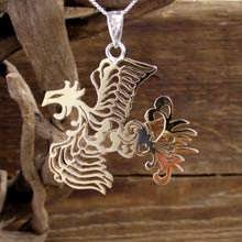 Japanese Phoenix Pendant Silver